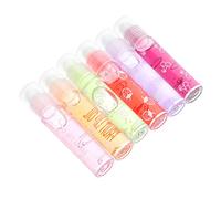 CANIGHT 6pièces à Hydratant Aux Fruits Gloss Transparent Sans Couleur Parfum Pêche Orange Avocat Fraise Raisin