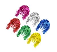 CANIGHT 6pièces Perruque Tinsel Pour Fête De Perruques De Mascarade Stylées Idéales Pour Cosplay Et Événements Festifs