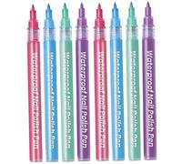 CANIGHT 8pièces Stylos De Nail Art Stylos Graffiti Pour Outils De Conception Manucure Pour Dessins Et Motifs Accessoires Professionnels Pour Nail Art