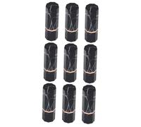 CANIGHT 9pièces Tube Lèvres Marbré Élégant Conteneur Vide Créatif Pour Maquillage Tube à Sous- Pratique Design Chic Et Léger Pour Femmes Et Filles Noir