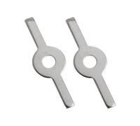CANIGHT Accessoires de Viande en Acier Inoxydable Argenté, Support Compact pour Hachoir à Viande Diamètre 55 Mm, Lot de 2 Set de Set de Pièces Cuisine Professionnelle