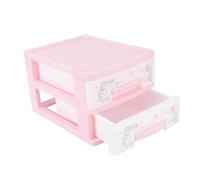 CANIGHT Armoire De Rangement Pour Cosmétiques Tiroirs Boîte D'organisation À 2 Couches Organisateur D'épingles À Cheveux En Plastique Pp De Place