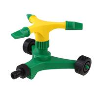 CANIGHT Arroseur Rotatif Automatique Couverture 360° à Trois Bras Base à Roues en Abs et PP Densité d'eau Réglable pour Arrosage Jardin et Pelouse pour Jardinage