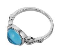 CANIGHT Bague initiale femme - Style vintage - Verre et cuivre - Taille US 6 - Polyvalente pour engagements et vie quotidienne