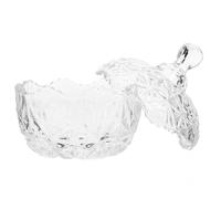 CANIGHT Bocal en Verre Couvercle Chic pour Organiser Bijoux et Bracelets, Récipient Décoratif pour Services de Fête ou Salle de Bain