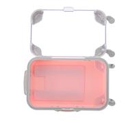 CANIGHT Boîte à Faux Cils Facile à Transporter en Plastique Forme Valise Rangement Pratique Légère et Créative, Protège Cils pour Voyage pour Filles