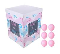 CANIGHT Boîte de Genre avec Ballons pour Shower, en Papier Robuste, Design Unique Rose, Facile à Utiliser, pour Divers Événements