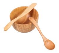 CANIGHT Bol à Masque en Bois Flexible et Facile à Nettoyer pour Usage Personnel ou Salon de Beauté, Bol Mélangeur DIY pour Soins du Visage, 1 Set Complet