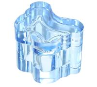 CANIGHT Bol En Verre Cristal Avec Couvercle Pour Nail Art Accessoire De Manucure Support De Liquide Pour Ongles En Acrylique Plat À Ongles Pour Mélanger Vernis