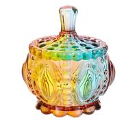 CANIGHT Bonbonnière en Verre 200ml Style Européen Multifonction Compacte pour Rangement de Bijoux et Bonbons pour Réunions Familiales et Fêtes de Noël
