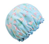 CANIGHT Bonnet De Douche Imperméable Réutilisable à Motif Flamant Bonnet De Bain à Double Couche Protection Anti-huile Et Anti-eau Pour Douche Cuisine Et Spa