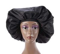 CANIGHT Bonnet De Nuit Double Bande Élastique Pour Soin Capillaire Taille Xl Noir Sans Irritation Sommeil