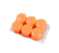 CANIGHT Bouchons D'oreilles de Bruit et Confort en Silicone Orange, Lot de 3 Paires Protection pour Natation et Voyage pour Dormir ou Étudier