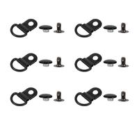 CANIGHT Boucles en Acier Inoxydable Noires 30 Sets, Accessoires Réutilisables pour Boutons de Paquet à Main et Chaussures, Décoratives, pour Randonnées