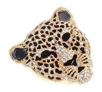 CANIGHT Broche tête de léopard en alliage de zinc doré avec, accessoire polyvalent pour femme, épingle à vêtement pour costume et fête