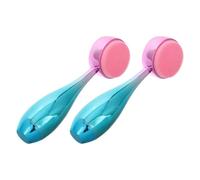 CANIGHT Brosse Nettoyante Visage en Silicone Recto Verso 2pcs, Étanche et Facile à Utiliser, Exfoliante pour Soins Peau à Domicile en Voyage