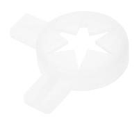 CANIGHT Buse de Sorbetière Blanche Hexagonale en Plastique, Embout de Modelage pour Machine à Glace Maison, Couvercle Fantaisie pour Douille à Biscuits - Accessoire de Pièce de Rechange