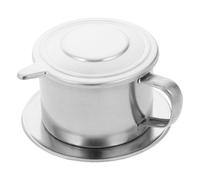 CANIGHT Cafetière Portable Vietnamienne en Acier Inoxydable 200ml avec Poignée et Couvercle pour Filtration Précise et Usage Polyvalent la Maison Bureau