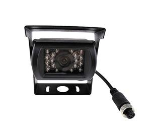 CANIGHT Caméra de Recul pour Camion et Caravane Noire en Plastique 18 LED Infrarouges, Transmission Vidéo sans Perte et Installation Facile, Vision Nocturne