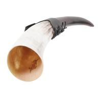 CANIGHT Chope en Corne de Bœuf Authentique 20-30 Cm, Grosse Capacité, Noire Naturelle, Tasse à Boire Artisanale pour Bière et Vin, Décoration Maison Rustique, Accessoire Cosplay et Photo