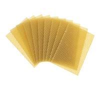 CANIGHT Cire Abeille Naturelle 10 Pièces Feuilles Gaufrées pour Cadres Profonds Apiculture et Soin de Meubles Multifonctionnelles
