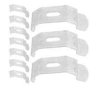 CANIGHT Clips de Fixation Kit de Réparation Polyvalent Lot de 10 en Acier Inoxydable 4,9 X 2 Cm pour Stores Verticaux, Quincaillerie pour Fenêtres Résidentielles pour Rideaux et Stores