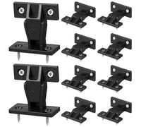 CANIGHT Connecteurs de Panneaux D'armoires Construction Solide en Équerre Droite Lot de 10 Pièces en Nylon Noir Fixation Rapide par Pression pour Installation de Meubles