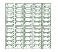 CANIGHT Crochets en PVC Verts Crochets Robustes et Peu Encombrants Lot de 100 de S pour Ornement de Noël pour Décoration Sapin Noël
