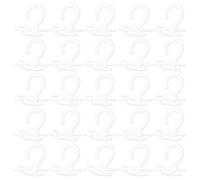 CANIGHT Crochets Transparents en Plastique Pp Lisse Lot de 300 Bords Arrondis pour Chaussettes pour Vente Détail et Vide-grenier