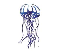 CANIGHT Décoration Murale Pieuvre en Fer Forgé Bleu Pratique à Suspendre pour Extérieur Design Unique D'octopus pour Terrasse et Jardin