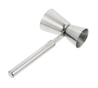 CANIGHT Doseur Cocktail Double Tasse à Mesurer en Acier Inoxydable Argenté Facile à Utiliser Accessoire Indispensable pour Bars et Pubs pour Service de Boissons