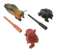 CANIGHT Ensemble De 3 Instruments De Musique Américains Et Latins Colorés, Baguettes De Cricket En Bois Pour L'Apprentissage Du Rythme En Classe - Outil Musical Portatif Pour