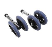 CANIGHT Ensemble de roue pivotante pour déambulateur silencieux en acier inoxydable, 1 paire antidérapante, adapté aux seniors pour une mobilité tranquille à la maison