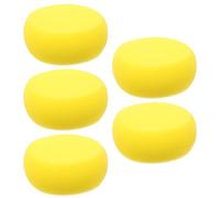 CANIGHT Éponges de Bain Forte Absorption D'eau Jaune pour Animaux Lot de 5 Éponge à Shampoing Réutilisable pour Chiens et Chiots Bain Voyages