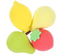 CANIGHT Éponges de Maquillage Visage Forme Adorable 4pcs en Éponge Souple et Flexible, Faciles à Nettoyer pour Application de Poudre de Maquillage