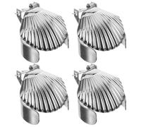 CANIGHT Éteignoir à Bougie en Métal Argenté Forme Coquillage pour Extinction Sûre et Décoration, Outil Automatique pour Bougies, pour Usage Domestique