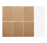 CANIGHT Feuilles d'Entraînement Conception de Nail Art, Papier Cartonné Double Face 2 Feuilles PET Transparentes, Réutilisable pour Dessin et Coloriage Ongles en Salon de Beauté