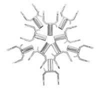 CANIGHT Fourche Pièces Support de Fer Arbre Fruitier Argenté pour Dispositif Robuste et Résistant à l'usure Lot de 10 Légères et Pratiques pour Jardin Extérieur