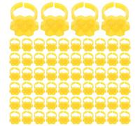 CANIGHT Godets de Colle Hexagonaux pour Extensions de Cils, 250pcs, Plastique Portable 7 Compartiments en Nid D'abeille, pour Séances Professionnelles D'extension de Cils