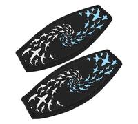 CANIGHT Housse Néoprène 2 Pièces pour Sangle de Masque de Plongée Protection Cheveux Longs Anti-Irritation pour Adultes en Snorkeling