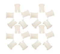 CANIGHT Inserts de Manchon de Roulette Protection pour Pied de Chaise de Bureau Lot de 20 en Plastique Beige, Résistant à L'usure et Extensible