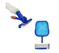 CANIGHT Kit Aspirateur Piscine Bleu avec Épuisette Surface et Fond Outil de Nettoyage pour Entretien Rapide et Facile Bassin