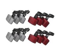 CANIGHT Kit de 12 Réflecteurs de Sécurité pour Vélos de Route et VTT en Plastique, Installation Rapide, Visibilité Élevée pour Déplacements Quotidiens et Aventures