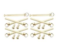 CANIGHT Kit de Réparation Complet Accessoires Précis Ensemble de 10 Rivets en Fer Doré pour Réparation et Remplacement D'attaches sur Éventail à Main pour Éventails Pliants