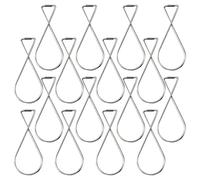 CANIGHT Lot de 100 Crochets Métalliques pour Faux Plafonds en Acier Argenté, Résistants et Portables, pour Lieux de Mariage ou Salle de Classe