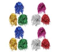 CANIGHT Lot de 12 Perruques de Fête Métalliques Brillantes en Plastique, Légères et Confortables, Haute Fidélité, pour Adultes, Usage Polyvalent Lors de Mariages ou Vie Couleur Aléatoire