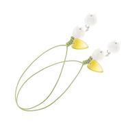 CANIGHT Lot De 2 Porte-Clés Avec Pendentif En Forme De Fleur, Cordon De Dessin Animé, Chaîne, Pendentif Pour, Ornement Suspendu, Sangle Perdue