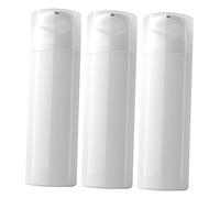 CANIGHT Lot de 3 Flacons de Voyage Anti-fuite de 100 Ml D'émulsion de Récipient de Maquillage Bouteille à Pompe à Vide Portable pour Produits de Toilette