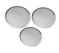 CANIGHT Lot de 3 Plateaux à Pizza Ronds en Alliage D'aluminium, Robuste et Facile à Nettoyer, Accessoires à Pizza Cuisson à Domicile