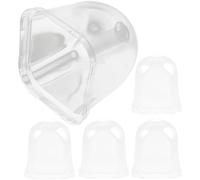 CANIGHT Lot de 5 Couvercles en Plastique Légers pour Pot de Fleurs, Contrôle de L'air, Protection pour Plantes en Jardin sous Cloche Transparente